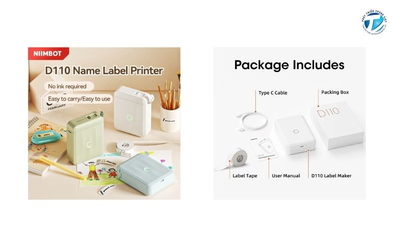 Máy in mini A4 Niimbot D110